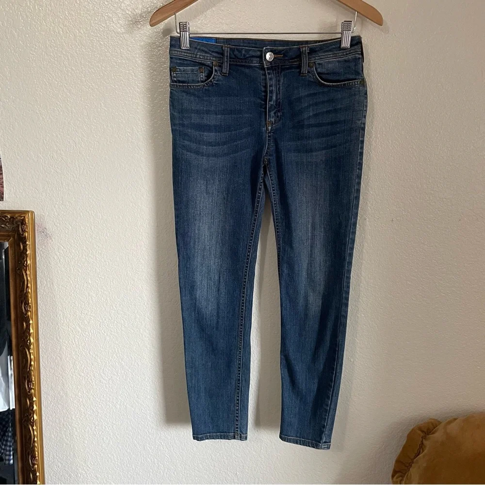 Acne Studios Bla Konst Slim Fit Denim Climb Stay Jeans Mid Rise Ankle